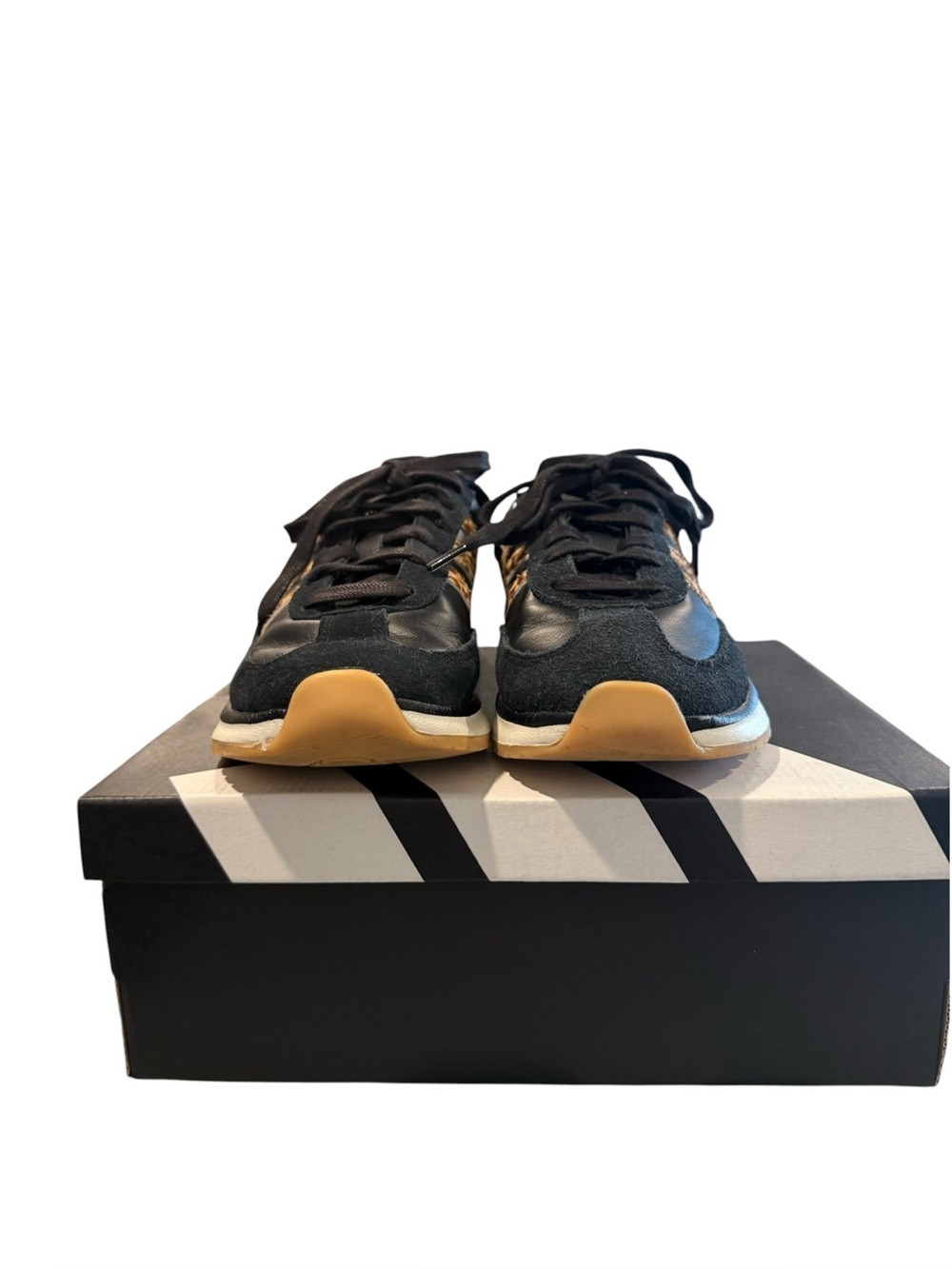 ADIDAS 70’s 2.0 Leopard Black Leather Sneakers Women’s 7.5 (K15790) EUC - Picture 7 of 13